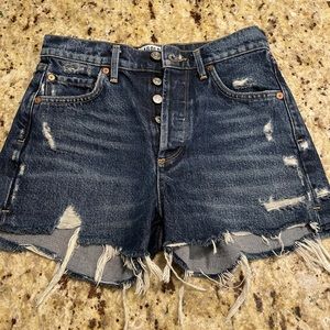 NWT Agolde Jaden hirise shorts size 23”